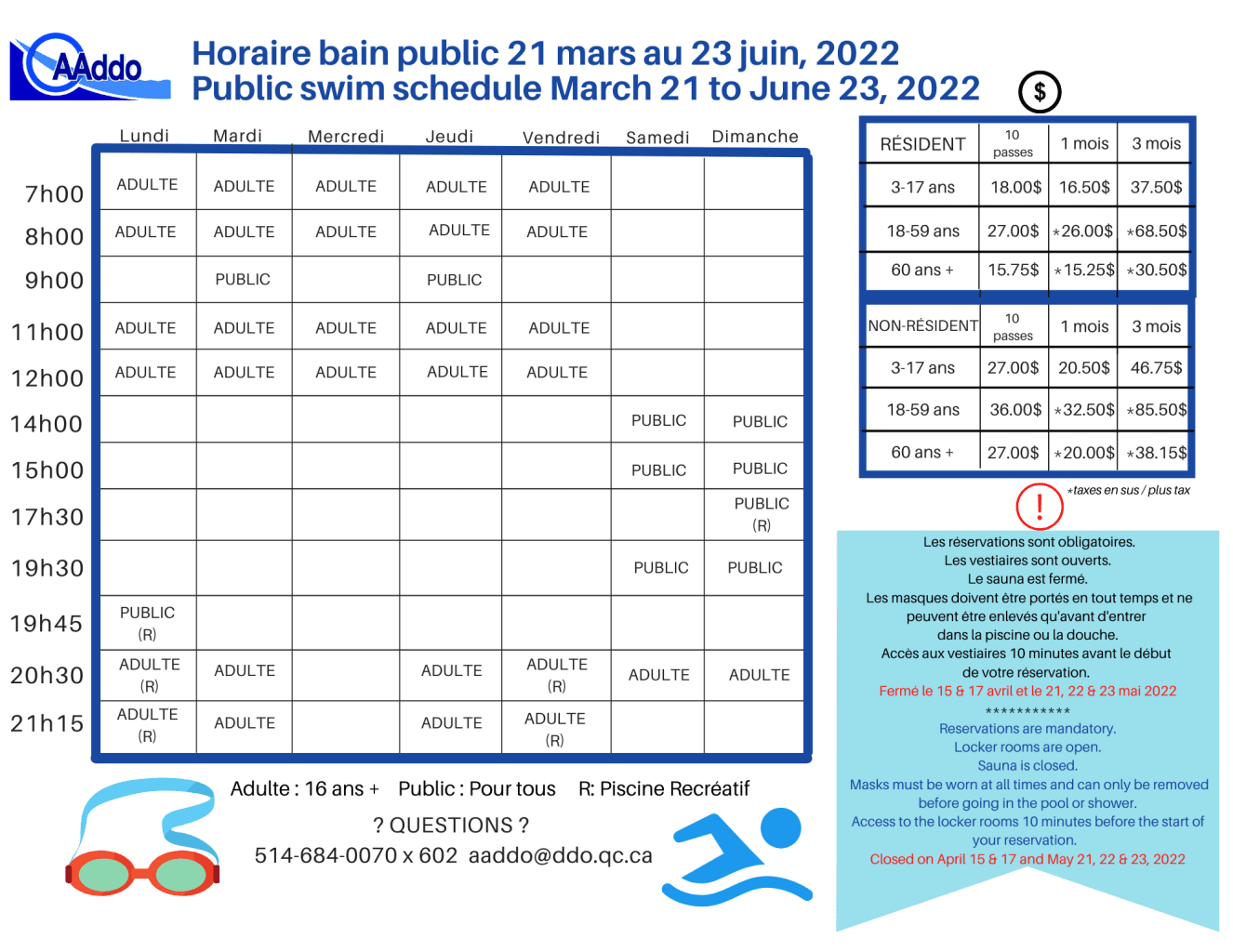 Public Swim Ville de DollarddesOrmeaux